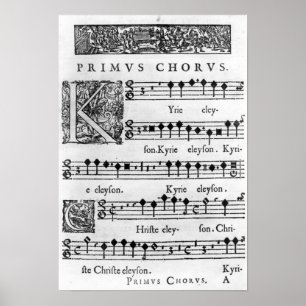 Poster Page d'ouverture de la messe pour le choeur double