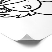 Poster Page Drôle Halloween colorant oiseaux (Coin)