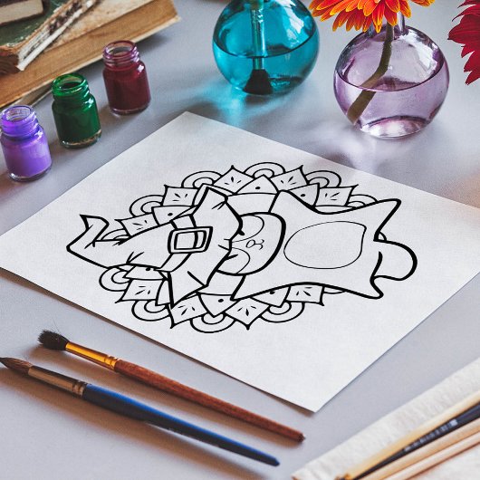 Poster Page Drôle Halloween Lider de sucre Coloration