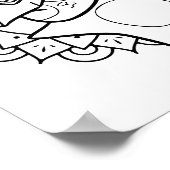 Poster Page Drôle Halloween Lider de sucre Coloration (Coin)