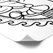 Poster Page Drôle Halloween Scorpion Coloration (Coin)