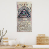 Poster Page du Canon de médecine par Avicenna 1632 (Cuisine)