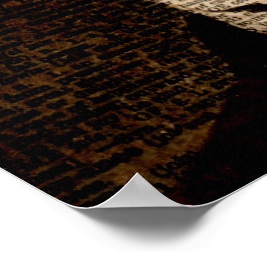 Poster Page du dictionnaire Edgar Allan Poe (Coin)