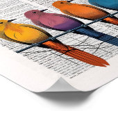 Poster Page du dictionnaire Nerd d'oiseaux (Coin)