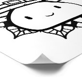 Poster Page Funny Halloween Caterpillar Coloration (Coin)