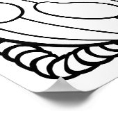 Poster Page Funny Halloween Citrouille Coloration (Coin)