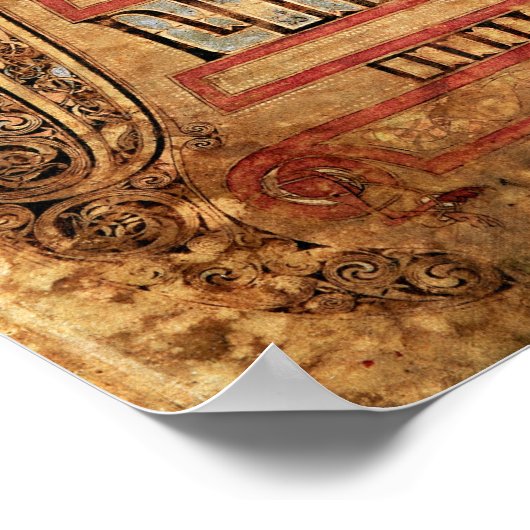 Poster Page initiale des évangiles de Lichfield, c.720 (Coin)