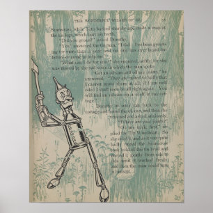 Poster Page Livre d'histoire Vintage de Tinman