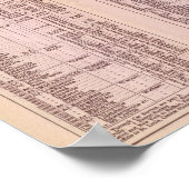 Poster Page Texte Itinéraire (Coin)