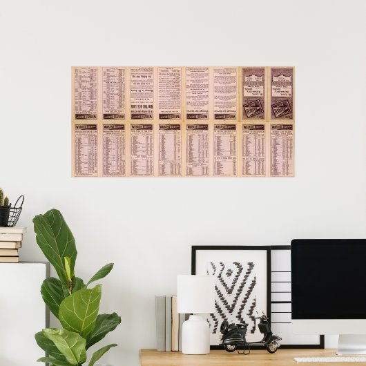 Poster Page Texte Itinéraire (Bureau à domicile)