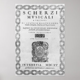 Poster Page titre des 'Scherzi Musicali