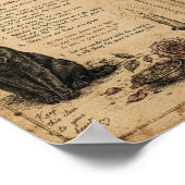 Poster Pages de grimoire vintage (Coin)