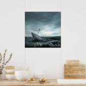 Poster Pages vierges pendant le vol (Cuisine)