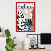 Poster Pagliacci, Opéra (Bureau à domicile)