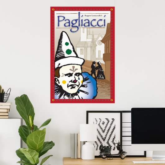 Poster Pagliacci, Opéra (Bureau à domicile)