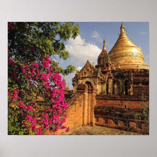 Poster Pagode Dhamma Yazaka à Bagan (Pagan), Myanmar (Devant)