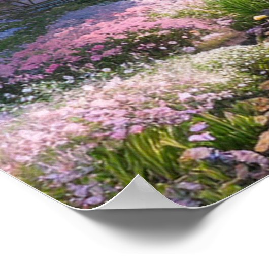 Poster Pagode en fleurs (Coin)