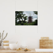 Poster Pagode Forestière - Japon (Cuisine)