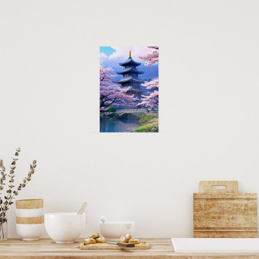 Poster Pagode majestueuse (Cuisine)