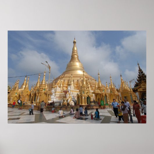 Poster Pagode Shwe Dagon (Devant)