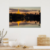 Poster Pagode Shwedagon, Myanmar, Yangon (Cuisine)