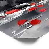 Poster Pagode sous une lune rose (Coin)