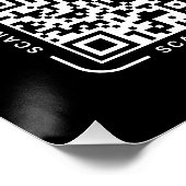 Poster Paiement par Code QR - Logo de l'entreprise pour p (Coin)