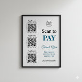 Poster Paiement par Code QR - Logo de l'entreprise Scanne