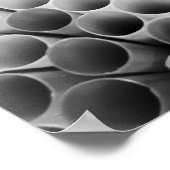 Poster Pailles pliables noires et blanches (Coin)