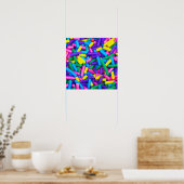 Poster Paillettes de bonbons multicolores (Cuisine)