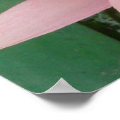 Poster Paillettes D'Eau Rose (Coin)