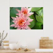 Poster Paillettes D'Eau Rose (Cuisine)