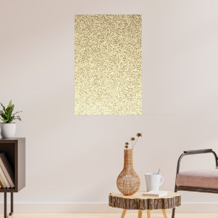 Poster Paillettes légères dorées scintillantes