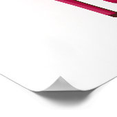 Poster Paillettes Pink Dripping (Coin)