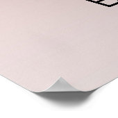 Poster Paillettes Rose Gold Célibataire (Coin)