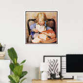 Poster Pain à trancher par Jessie Willcox Smith (Bureau à domicile)