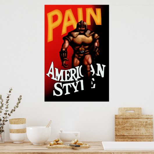 Poster Pain American Style ICS (Cuisine)