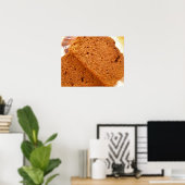 Poster Pain au chocolat et courgette (Bureau à domicile)