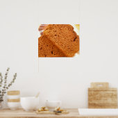 Poster Pain au chocolat et courgette (Cuisine)