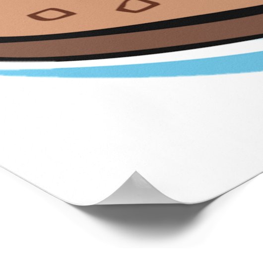 Poster Pain de grain entier rustique Alimentation agricol (Coin)