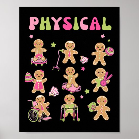 Poster Pain d'épices de Noël Pt Thérapie physique Istant (Devant)