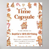 Poster Pain d'épices d'hiver Noël Cookie Time Capsule (Devant)