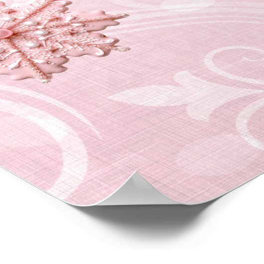 Poster Pain d'épices Homme Fille Baby shower de Noël Post (Coin)