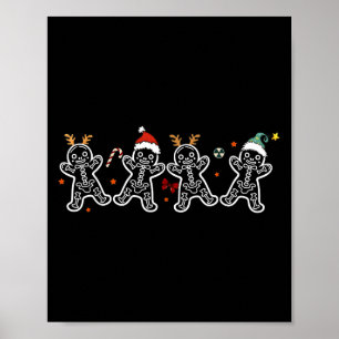 Poster Pain d'épices Squelette Noël Radiologie Shir Xray
