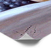 Poster Pain et fromage au merlot (Coin)