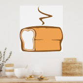 Poster Pain Fraîchement Cuit (Cuisine)
