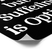 Poster Pain Is A Fact But Suffering Is Optional Motivatio (Coin)