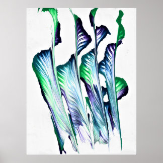 Poster Pain Remover 1 Purple Flower Abstract Art Print