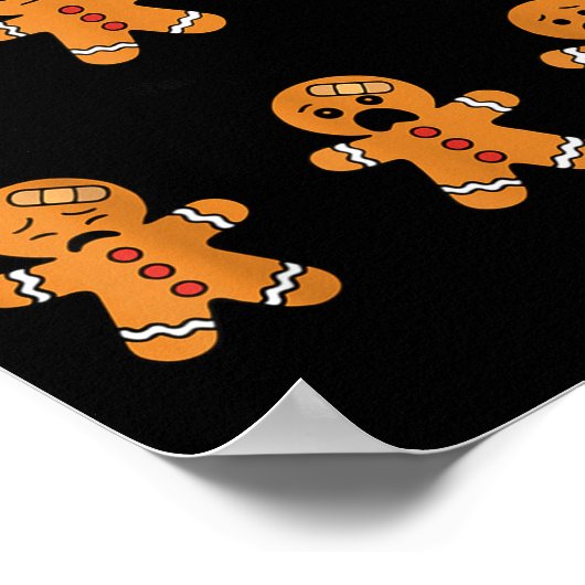 Poster Pain Scale Funny Gingerbread Man Christmas Nurse H (Coin)