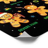 Poster Pain Scale Funny Gingerbread Man Christmas Nurse H (Coin)